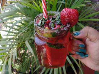 Virgin Strawberry Mojito Mocktail