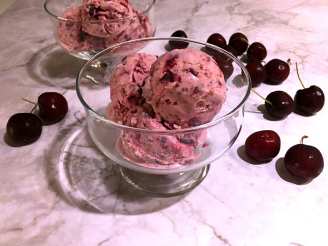 Easy Black Cherry Ice Cream