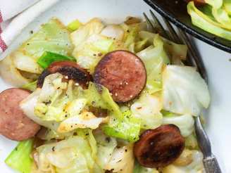 Fried Cabbage With Sausage