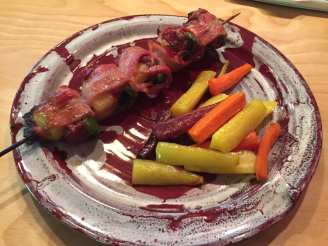 Bacon Wrapped Steak Skewers With Jalapeno & Pineapple