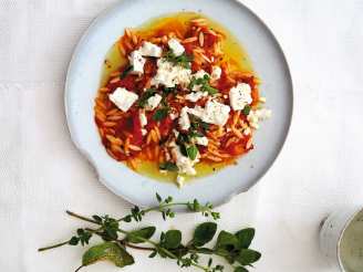 Orzo Pasta, Spicy Tomato Sauce & Feta from the Ducksoup Cook