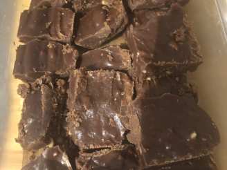 Aunt Helen's Old Fashioned Chocolate Fudge With Peanut Butter