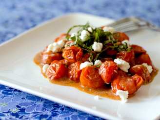 Roasted Cherry Tomatoes With Goat Cheese