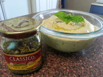 Pesto and Fresh Basil Hummus