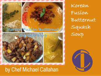 Korean Fusion Butternut Squash Soup