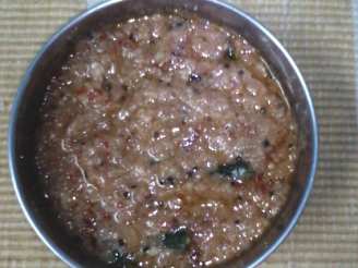 Tampered Onion Tomato and Mint Chutney