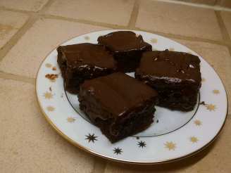 Dark Chocolate Cake-Like Brownies