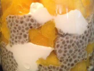 Mango Lassi Chia Parfait With Protein, by Heather N.