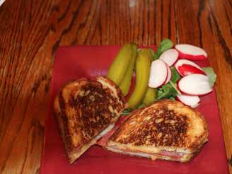 Grilled Smoked Gouda Cheese With Capicola Sandwich