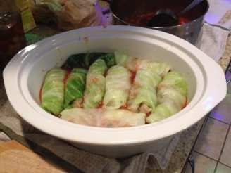 Healthy Stuffed Crock Pot Cabbage