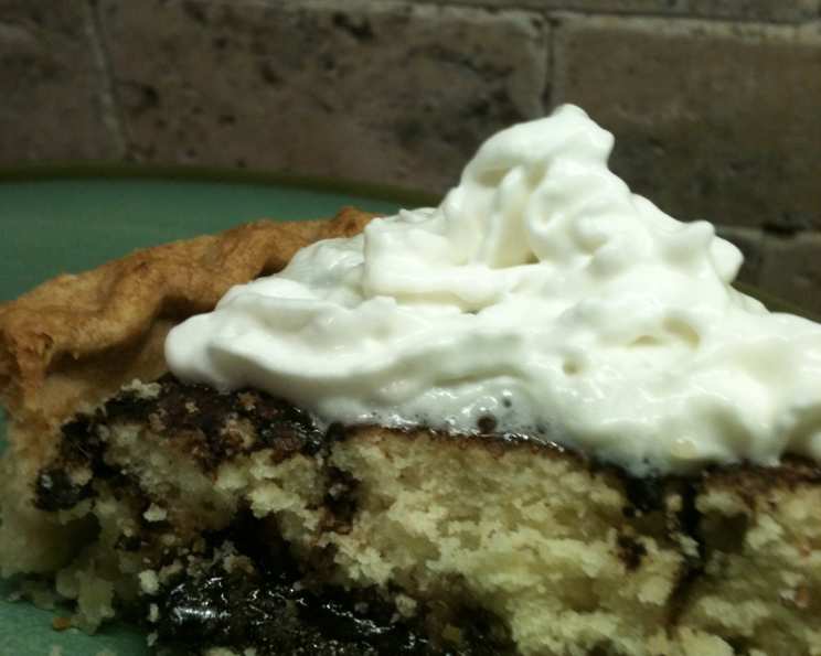 Chocolate Chip Funny Cake Pie {Chocolate Cake Pie Dessert Recipe}