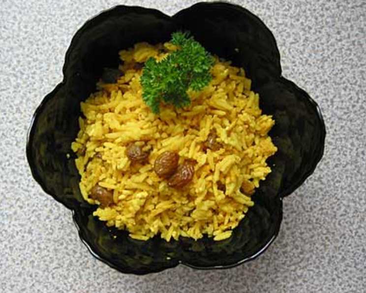 Saffron Yellow Rice In Rice Cooker : Cooking With Bliss