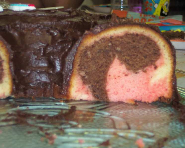 Neapolitan Marble Cake - Parsley and Icing