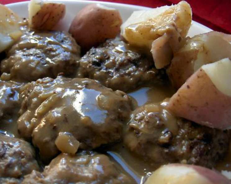 Hamburger Steak with Onion Gravy