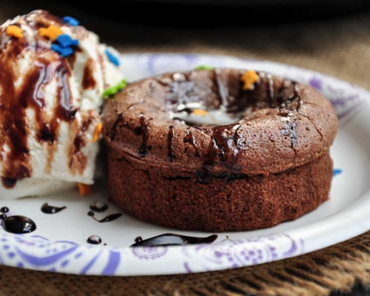Molten Chocolate Cakes – with real chocolate centres! | RecipeTin Eats