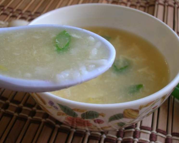 Rice and Egg Soup Recipe 