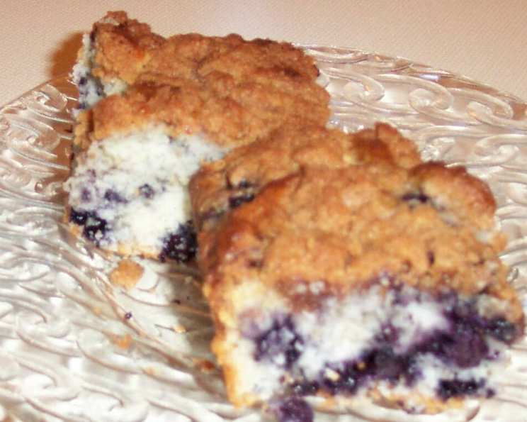 Blueberry sour cream cake, Julia Ostro baking recipe, afternoon tea cake
