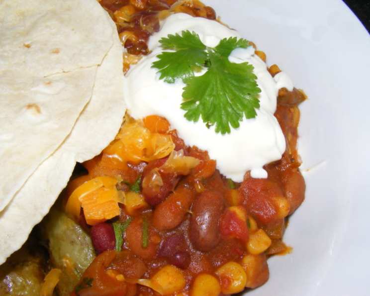 Quick And Easy Vegetarian Chili Recipe Low cholesterol Food