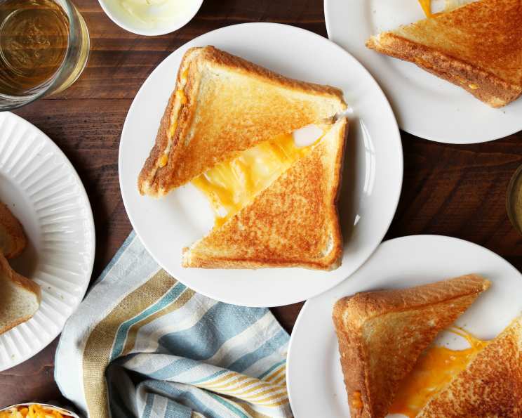 Sheet Pan Grilled Cheese Sandwiches Recipe - Dinner, then Dessert