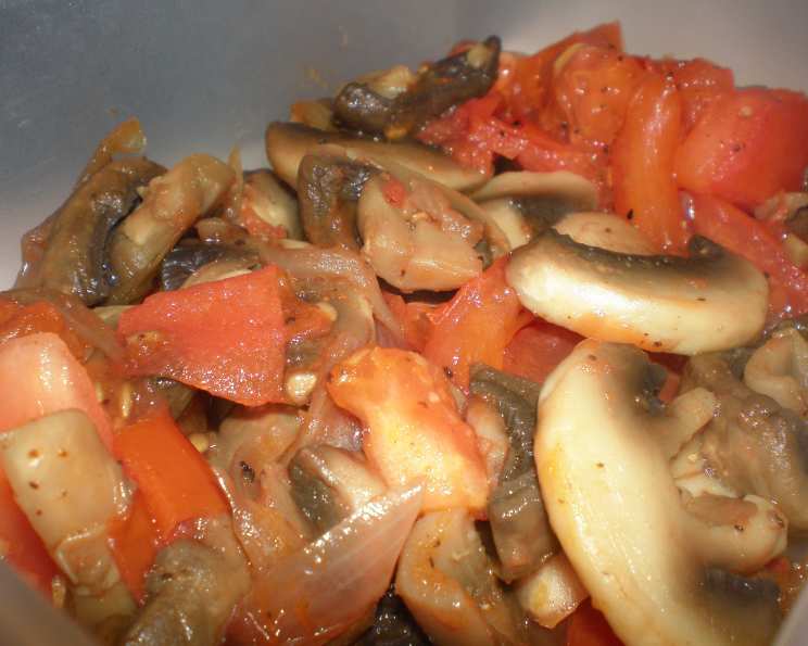 Mushroom, Tomato and Onion Saute Recipe