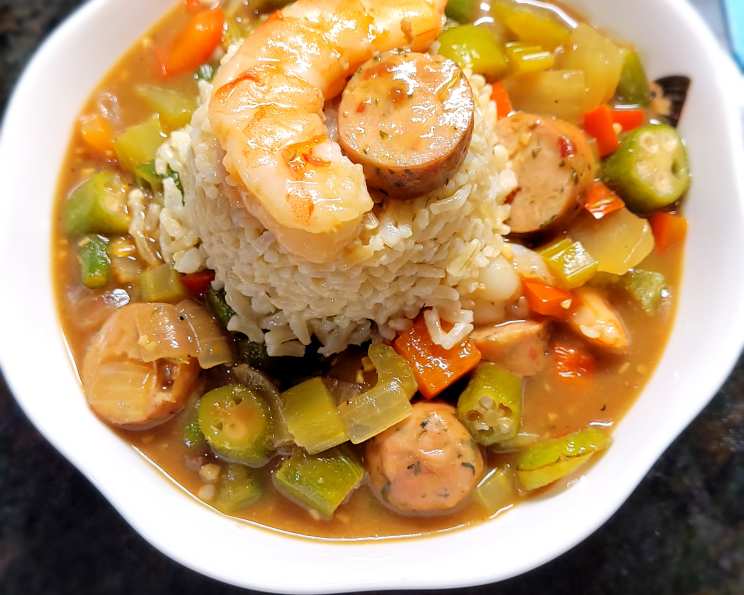 Heart Healthy Shrimp Gumbo With Cajun Spice Mix Recipe - Southern.Food.com