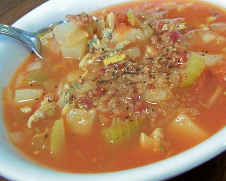 Slow Cooker Manhattan Clam Chowder - The Magical Slow Cooker
