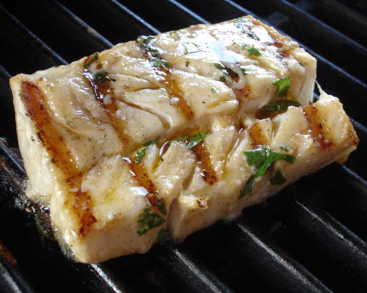 Marinated halibut outlet