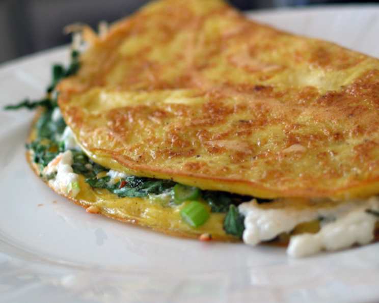 Omelette W/Goat Cheese, Green Onions & Cilantro Recipe - Food.com