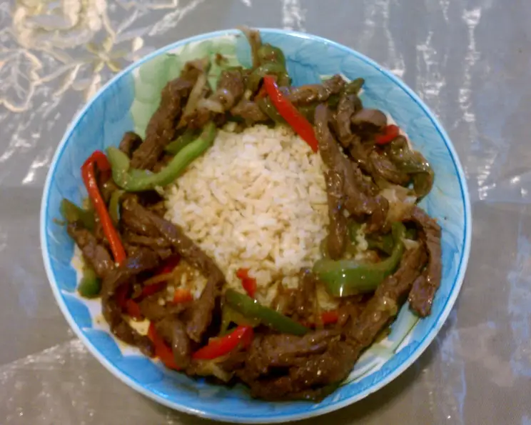 Pepper Steak Over Rice Recipe - Chef's Resource Recipes