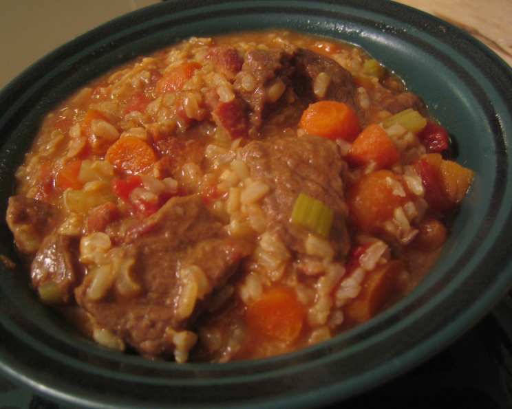 Beef Stew With Tomatoes and Rice Recipe - That's Nerdalicious