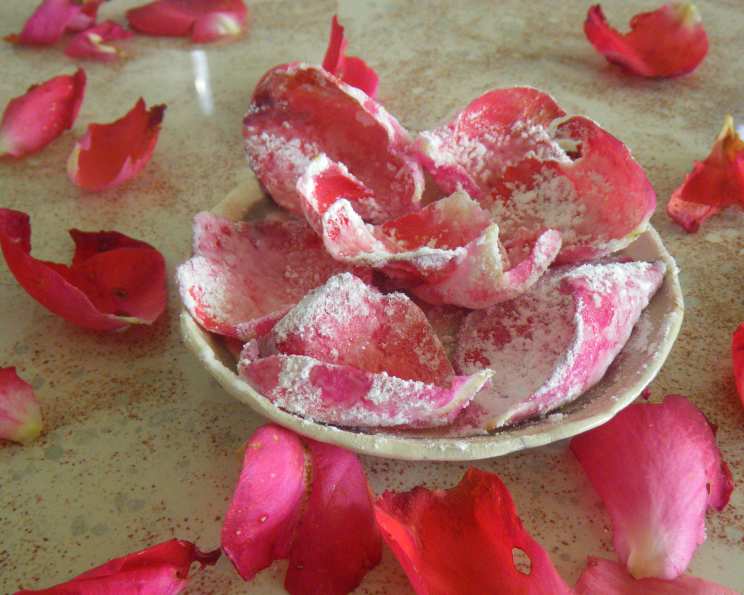 Edible Rose Petals - Cerise Pink and White