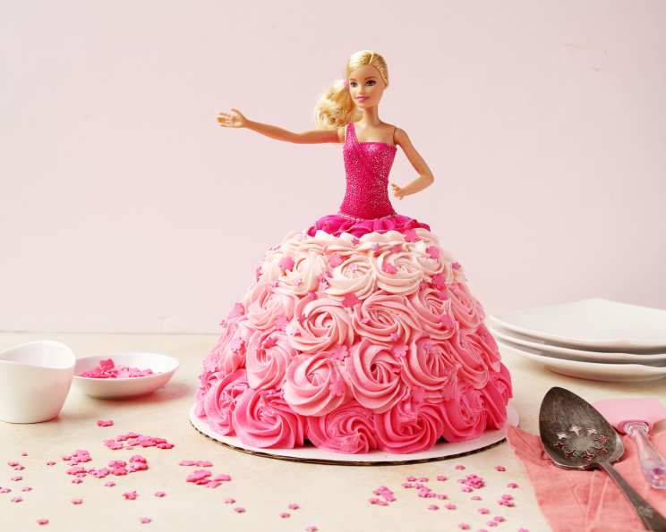 Fairytale Barbie Doll Cake | Doll birthday cake, Barbie birthday cake, Barbie  doll cakes