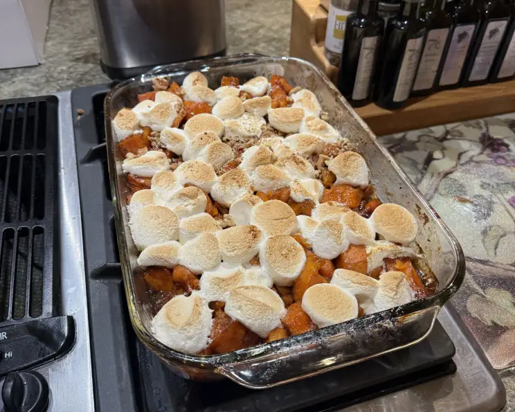 Brown Sugar-Glazed Sweet Potatoes With Marshmallows Recipe - Food.com