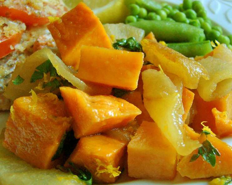 Baked Sweet Potato with Apples Recipe