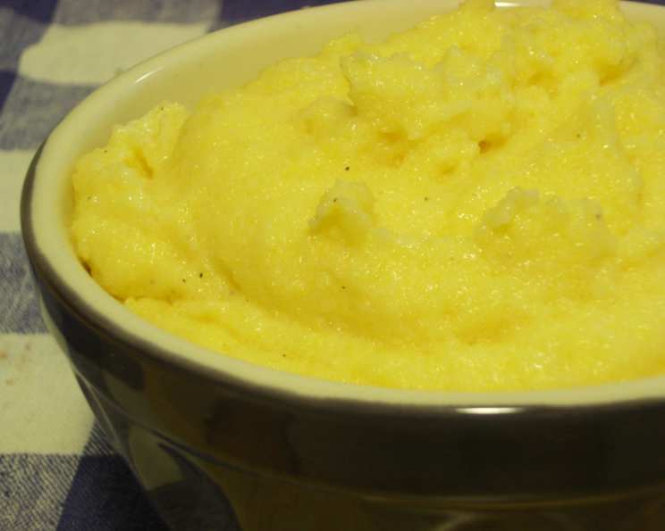 Creamy Polenta (Cream Cheese Creamy!)
