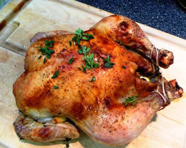 Roasted Chicken With Lemon, Garlic and Thyme Recipe - Food.com