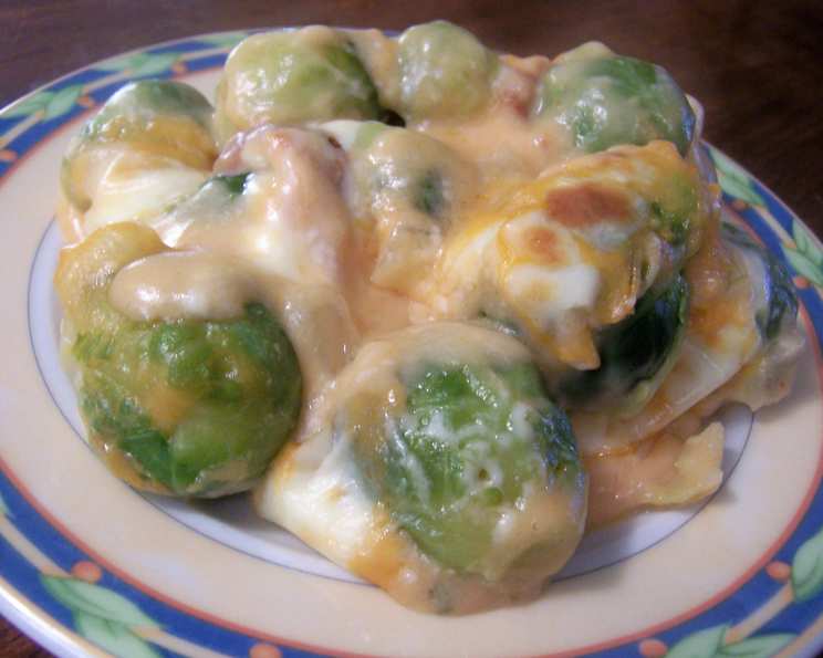 Cheese Ravioli with Sautéed Brussels Sprouts - Serving Dumplings