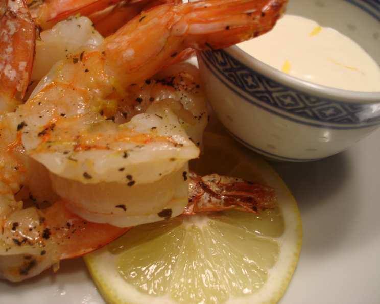 Barbecued Shrimp With Garlic Mayonnaise Recipe - Food.com
