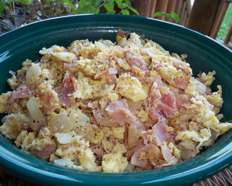 Ham and Eggs With Parmesan Recipe - Food.com