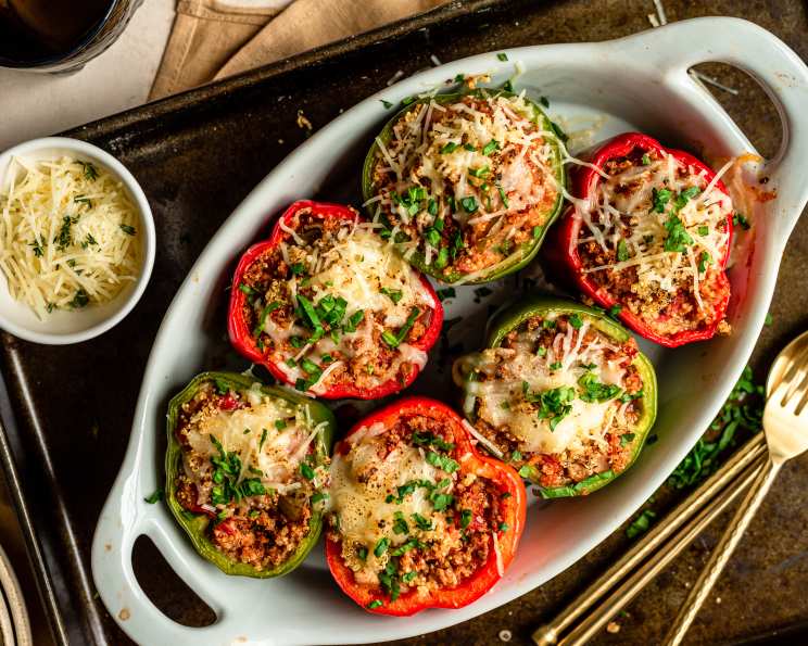 Healthy Quinoa and Ground Turkey Stuffed Peppers Recipe - Food.com