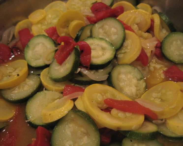 Sauteed Yellow Squash, Zucchini and Roasted Red Peppers Recipe - Food.com