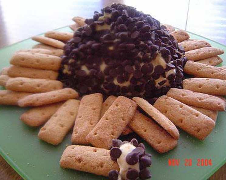 Chocolate Chip Cheese Ball - THIS IS NOT DIET FOOD