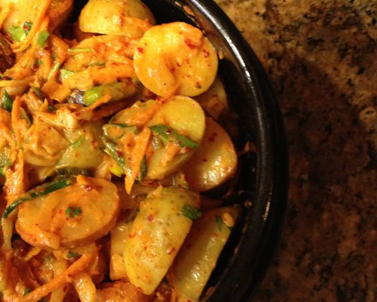 Kimchi Potato Salad Recipe