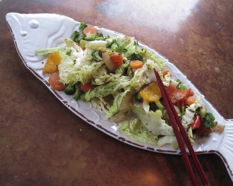 five vegetable stir fry chinese new year