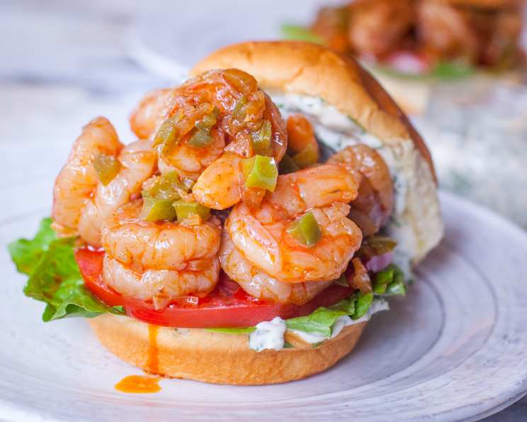 Creole Shrimp Burger Recipe - Coop Can Cook