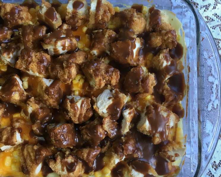 Mashed Potato Casserole With Crispy Chicken Recipe - Food.com