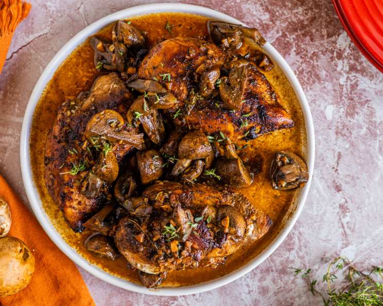 Balsamic Chicken and Mushrooms Recipe - Food.com