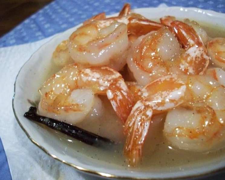 Shrimp With CoconutVanilla Sauce Recipe