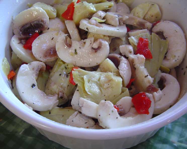 Marinated Artichoke Hearts & Mushrooms Recipe