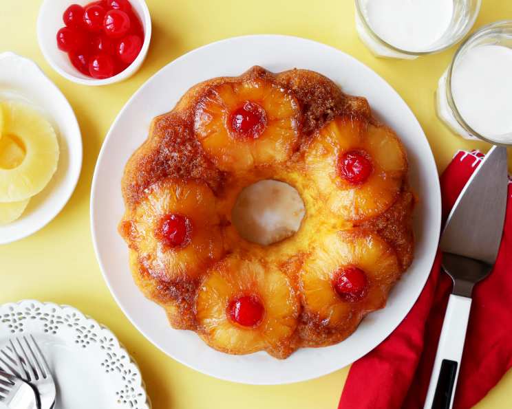 Pineapple upside-down cake recipe | BBC Good Food